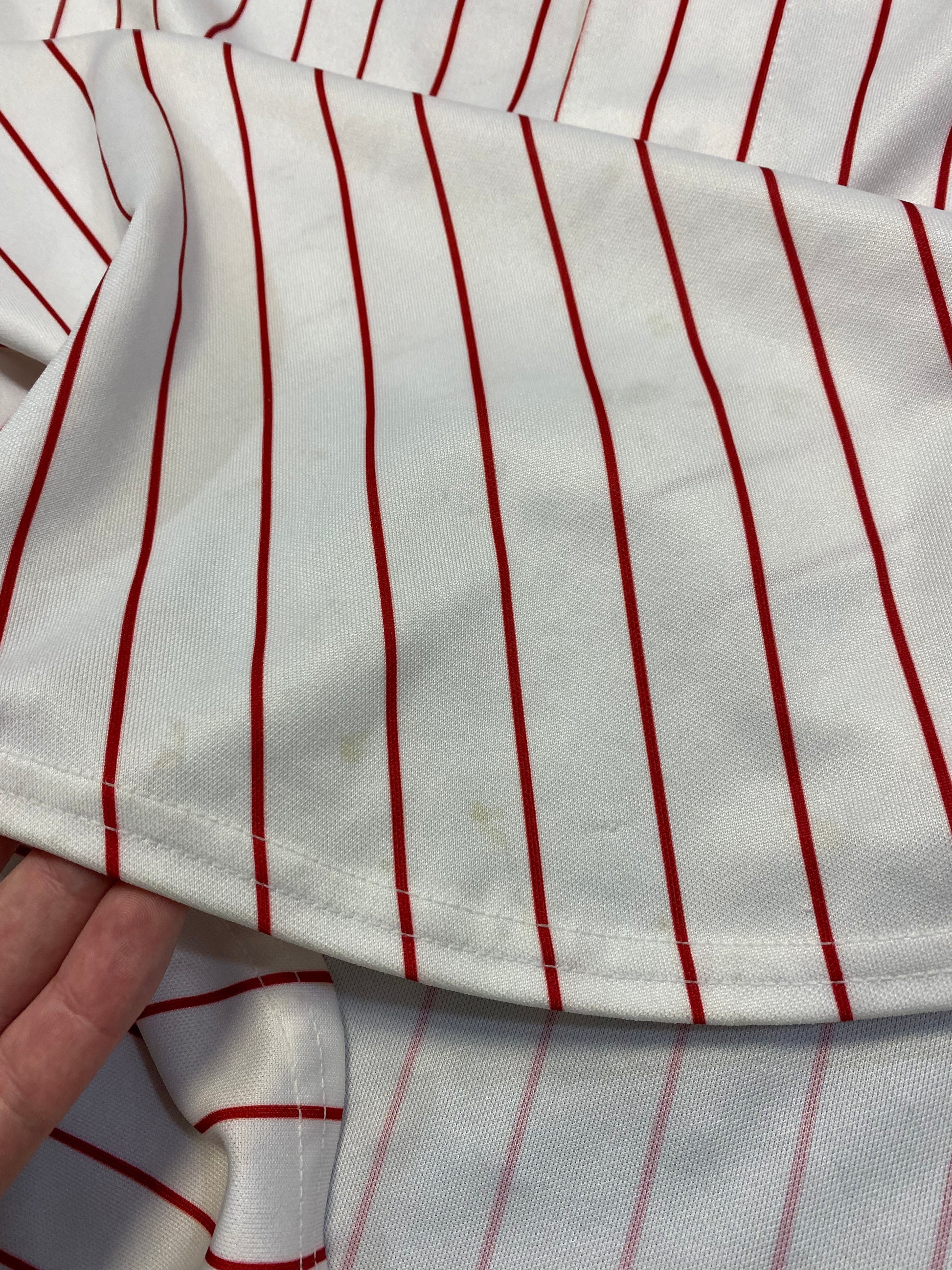 AUTHENTIC VINTAGE RYAN HOWARD PHILLIES CREAM JERSEY MAJESTIC COOL