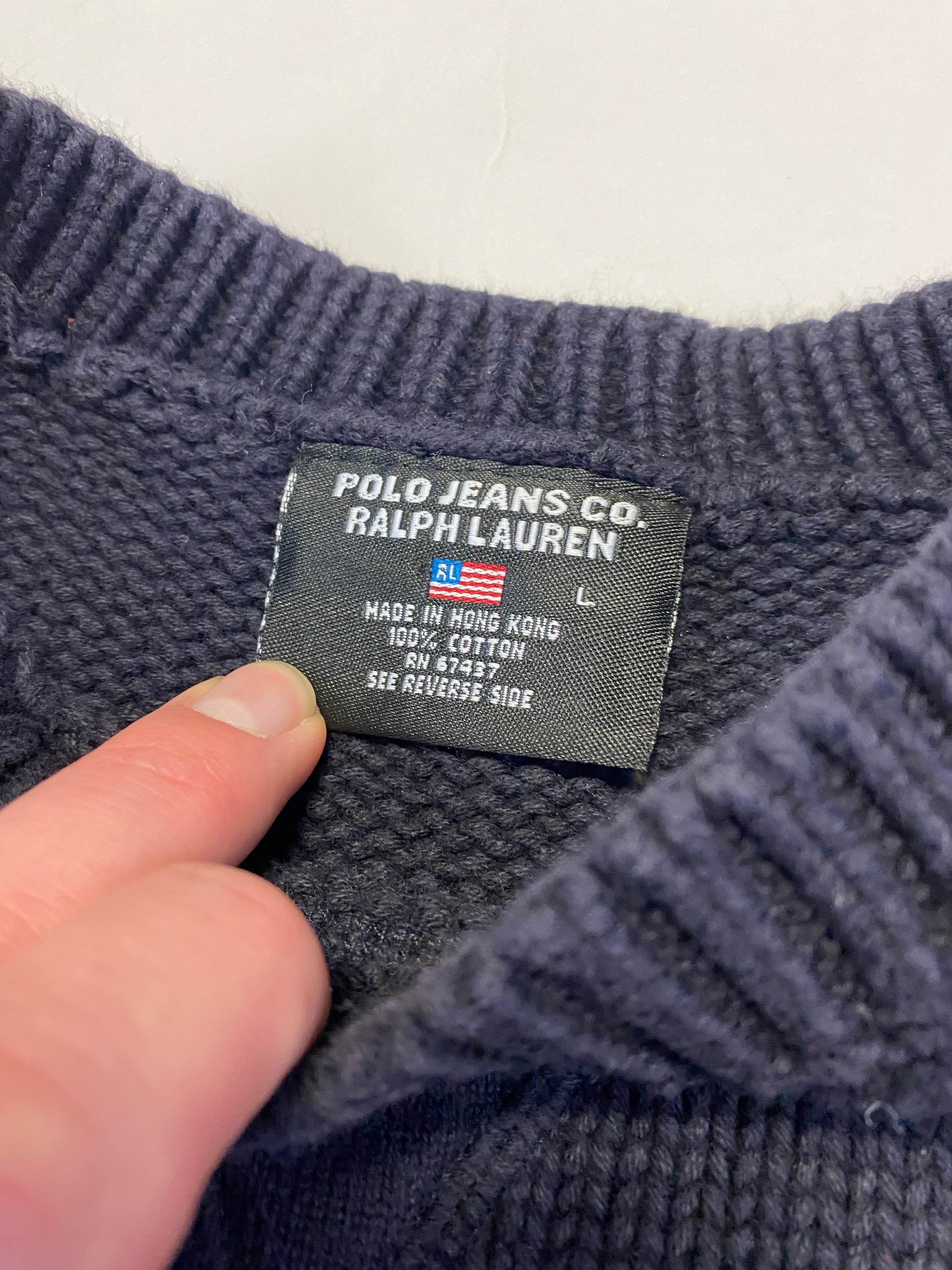 2000's Polo RL Jeans Company Big Patch Sweater – TheVaultCT