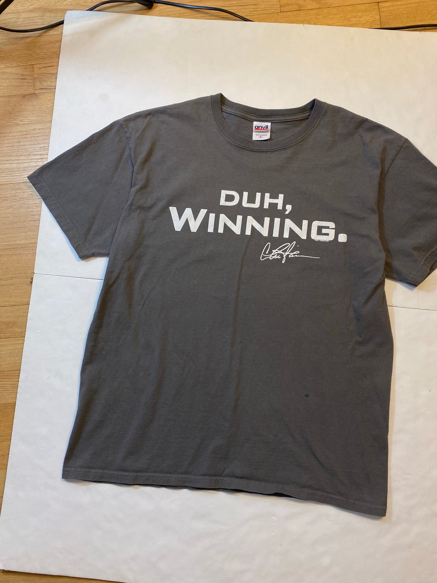 2011 Charlie Sheen “Duh, Winning” T-Shirt