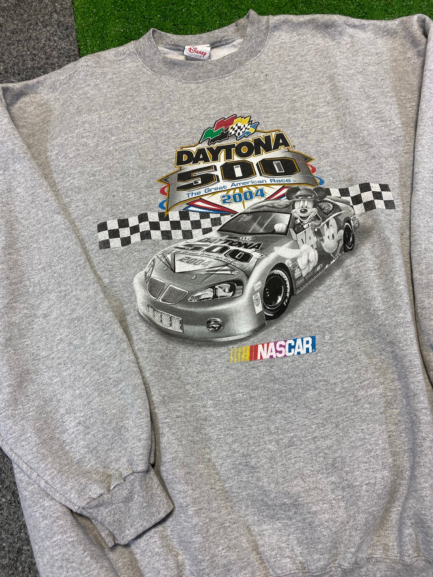 2004 Daytona 500 Mickey Mouse Disney Sweatshirt
