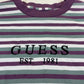 Guess Los Angeles Striped Longsleeve Spellout Shirt